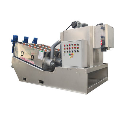 Macchina di disidratazione dei fanghi della voluta del torchio a vite per lo stabilimento di trasformazione delle acque reflue