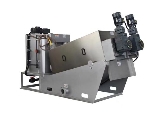 Macchina di disidratazione dei fanghi della voluta del torchio a vite per lo stabilimento di trasformazione delle acque reflue