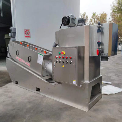 La macchina di disidratazione dei fanghi del torchio a vite del concime del pollo e del maiale ha integrato
