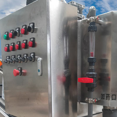 Macchina per disidratazione fanghi a vite a spirale SS 304 Materiale