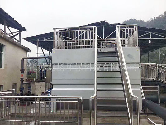 Carro armato bianco di trattamento delle acque reflue, filtro dal tamburo rotativo della fibra