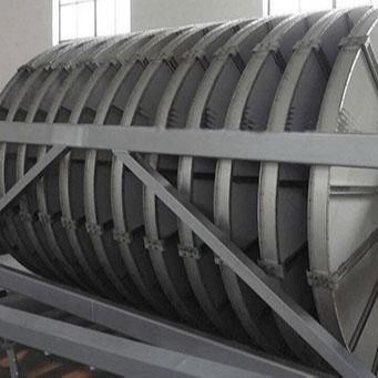 Carro armato bianco di trattamento delle acque reflue, filtro dal tamburo rotativo della fibra