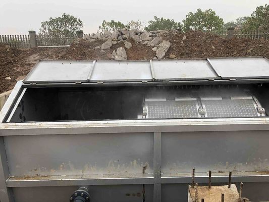 Sistema di filtrazione delle acque reflue di acciaio inossidabile, filtro bianco dal tamburo rotante