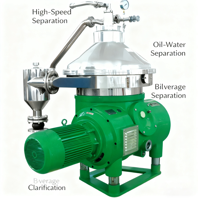 Centrifughe automatiche a disco per la separazione continua di fasi solide e liquide in industria