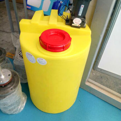dosaggio mescolantesi di plastica di PAM Dissolving Sewage Treatment Reagent del secchio del fondo piatto del PE 200L