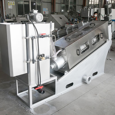 Industriale del torchio a vite della macchina di disidratazione dei fanghi della voluta di acciaio inossidabile 304 automatico