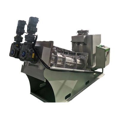 Trattamento delle acque a vite 3m3/H automatico del pascolo del disidratatore del fango SS304