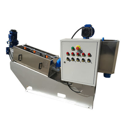 Trattamento delle acque a vite 3m3/H automatico del pascolo del disidratatore del fango SS304