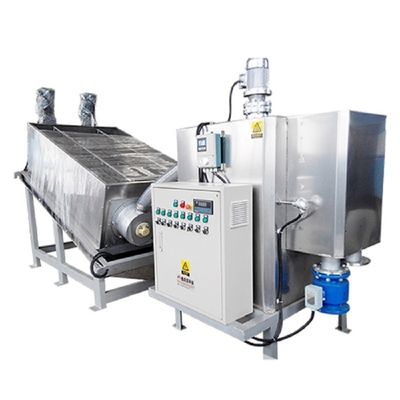 impilatore integrato della vite di separazione di solido liquido della stampa di concentrazione di filtrazione della macchina di disidratazione dei fanghi 10m3/H