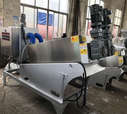 disidratatore a spirale del fango di acquacoltura dell'impilatore della vite di acciaio inossidabile 5m3/H