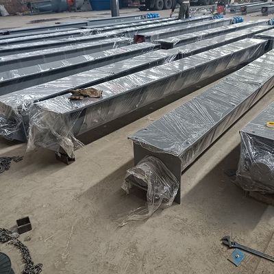 tipo trasportatore shaftless di 3m3/h U di spirale dell'asse del fango dell'alimentazione del trasportatore di vite di acciaio al carbonio