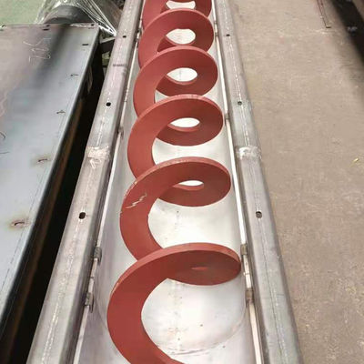 Trasportatore a spirale di Shaftless del trasportatore di vite del fango dell'acciaio di manganese per la polvere asciutta della sabbia