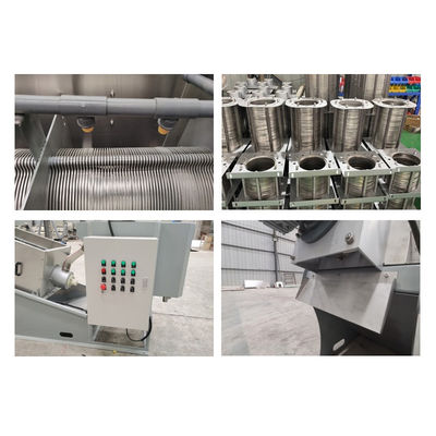 Separazione del liquido solido della macchina per l'asciugamento dei fanghi a vite completamente automatica