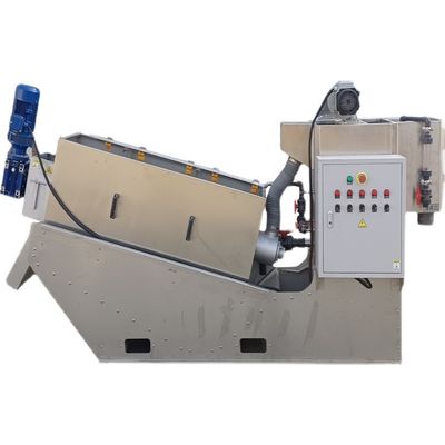 Macchina per disidratazione fanghi a vite a spirale SS 304 Materiale