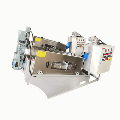 Sistema a spirale automatico completo 2.23kw 380Volt del disidratatore del fango di acciaio inossidabile