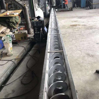 Tipo macchina SS316L 1-10t/h di U del trasportatore di vite della coclea della polvere del fango di Shaftless