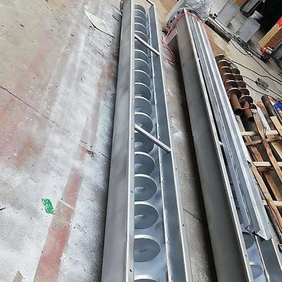 Tipo macchina SS316L 1-10t/h di U del trasportatore di vite della coclea della polvere del fango di Shaftless