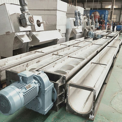 304 lunghezza a forma di U della macchina 1~20m del trasportatore di vite di acciaio inossidabile Shaftless