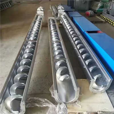 Tipo personalizzabile lunghezza asciutta del nastro trasportatore della vite di acciaio al carbonio U dell'alimentatore 7m della polvere