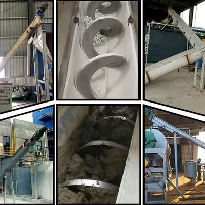 Trasportatore a spirale di Shaftless del trasportatore di vite di personalizzazione 304SS Shaftless