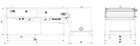 addensatore di gravità di 500mm, addensatore della cinghia di gravità 5m3/h