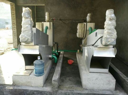 macchina di disidratazione dei fanghi del torchio a vite 4.5m3/h, attrezzatura chimica di disidratazione dei fanghi