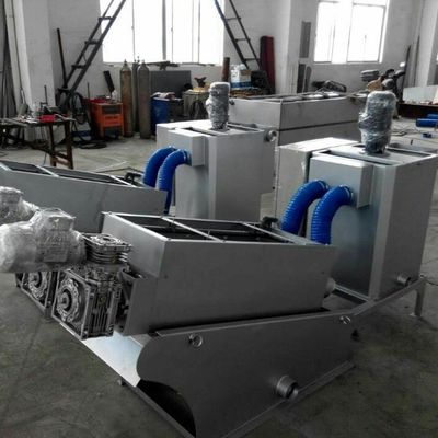 macchina di disidratazione dei fanghi del torchio a vite 4.5m3/h, attrezzatura chimica di disidratazione dei fanghi