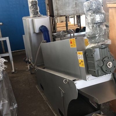 macchina di disidratazione dei fanghi della vite 45m3/h, macchina d'asciugamento del torchio a vite di acciaio al carbonio