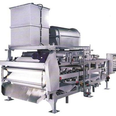 disidratazione dei fanghi della stampa della cinghia 20kg/h, filtropressa della cinghia di 1000mm per trattamento delle acque reflue