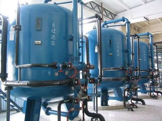 Carro armato chimico di trattamento delle acque reflue, attrezzatura blu di trattamento delle acque reflue
