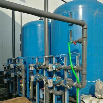 Materiale allineante di gomma Q235 di acciaio al carbonio dell'attrezzatura di filtrazione dell'acqua di scarico