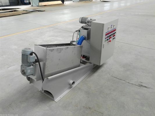 grado industriale della macchina di disidratazione dei fanghi della vite impilato 100mm