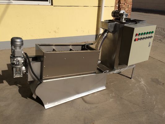 grado industriale della macchina di disidratazione dei fanghi della vite impilato 100mm